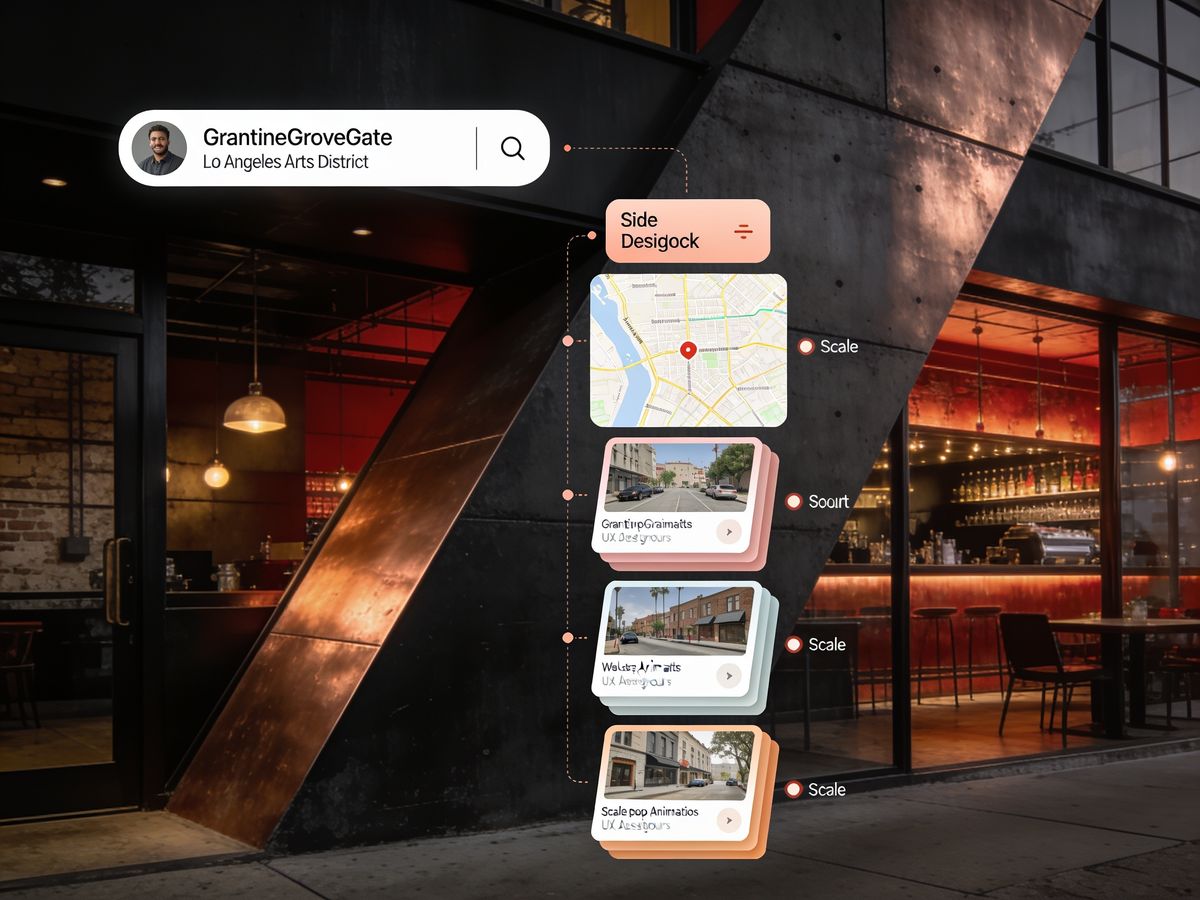 Map showing GraniteGroveGate location in Los Angeles Arts District