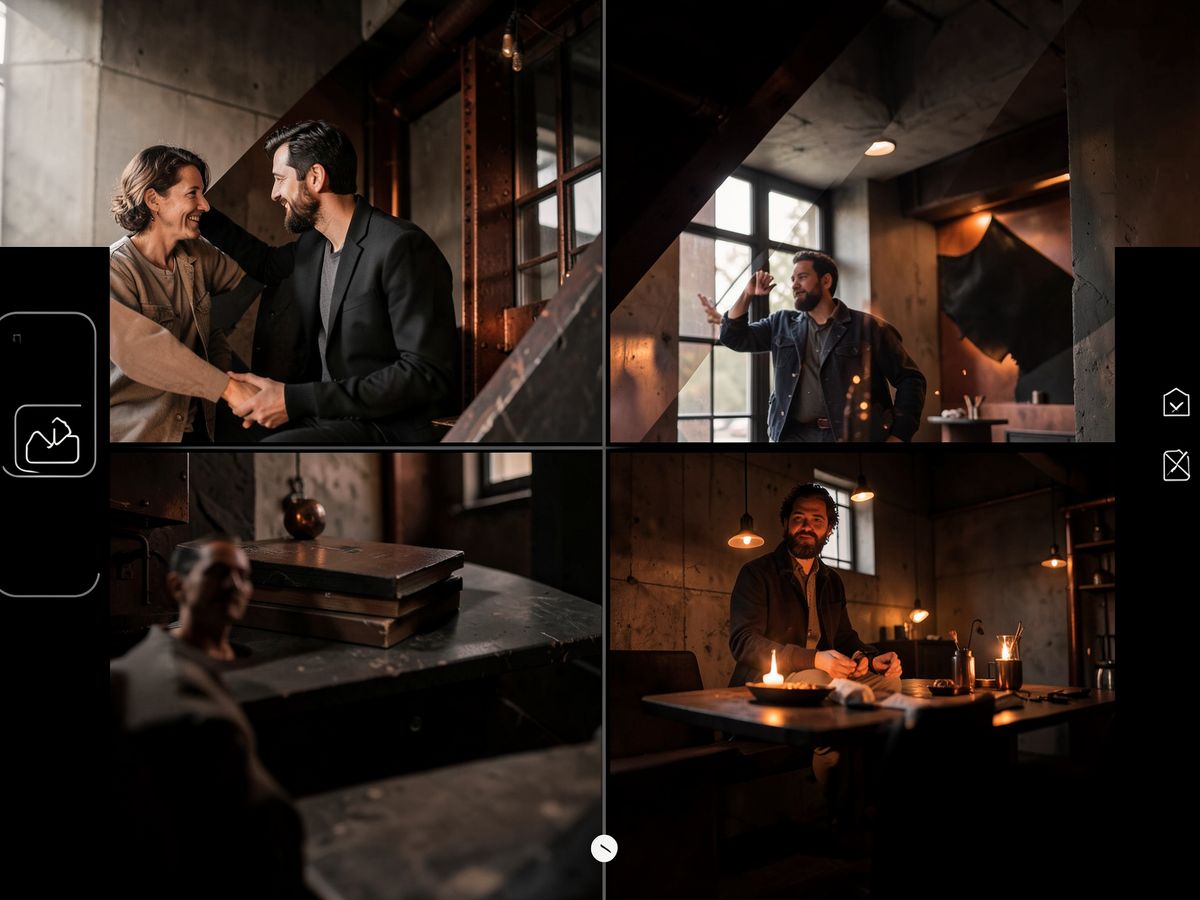 Commercial photography project in industrial setting